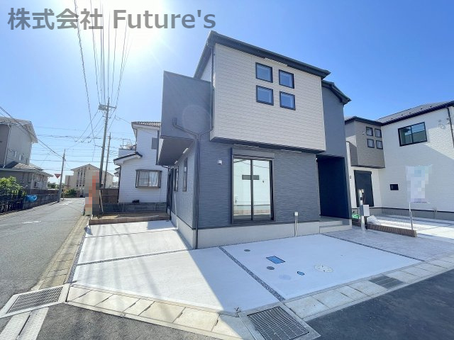 三郷市彦野1丁目　新築戸建　全7棟　1号棟の外観|「新三郷」駅バス15分「彦野一丁目」停歩2分の立地