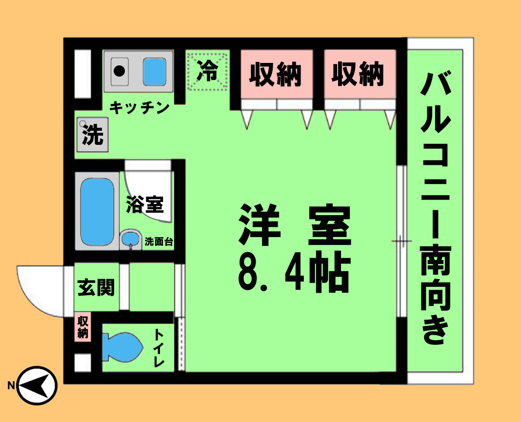 Apt.浄心の間取り