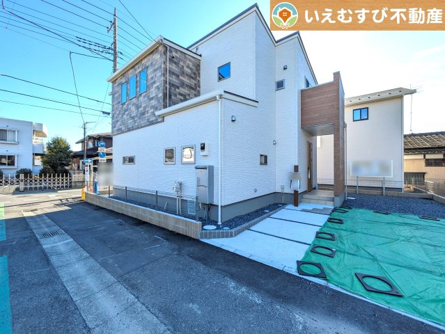 熊谷市箱田第7期の外観|シンプルでスマートな箱をコンセプトとしたデザイナーズ住宅
