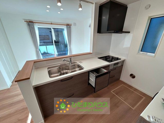 久喜市上町　新築未使用のキッチン|広々としたキッチンで毎日のお料理も楽しくなりますね。