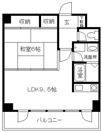 サンロイヤル新居壱番館の間取り