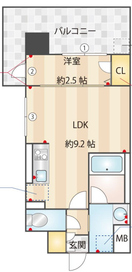 【間取り】 | ヴィラージュ博多駅南 | 現況優先。