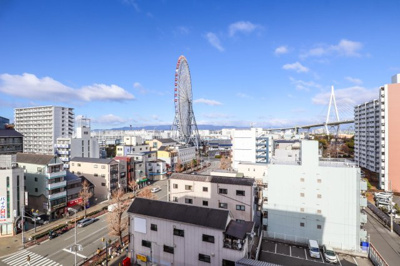 【展望】 | 天保山第四コーポ | LDKからは観覧車が見えます♪