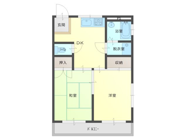コーポ裾野Ａ棟の間取り
