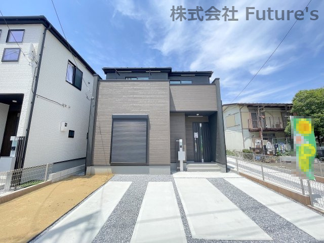 三郷市彦野1丁目　新築戸建　全7棟　6号棟の外観|「新三郷」駅バス15分「彦野一丁目」停歩2分の立地
