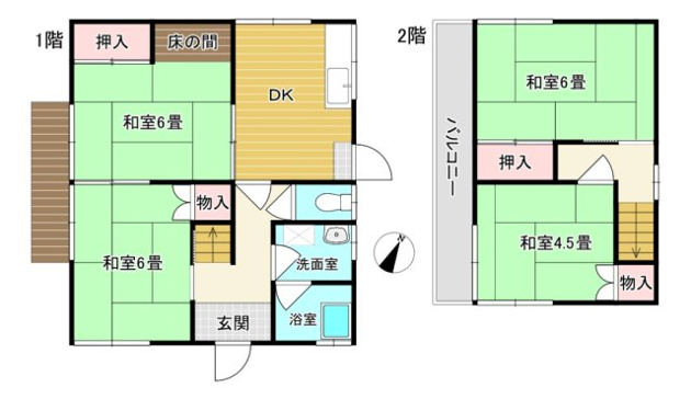 【間取り】 | 熱海市春日町　戸建