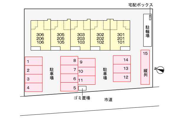 ルピナス　Ｎ　　刈谷市の賃貸ならクラスホーム刈谷店の駐車場