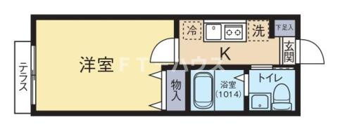 ハイツ凪の間取り