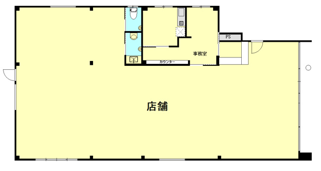 【間取り】 | 仲町貸店舗