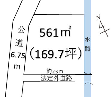 【土地図】 | 大里郡寄居町 大字用土 1000万 土地