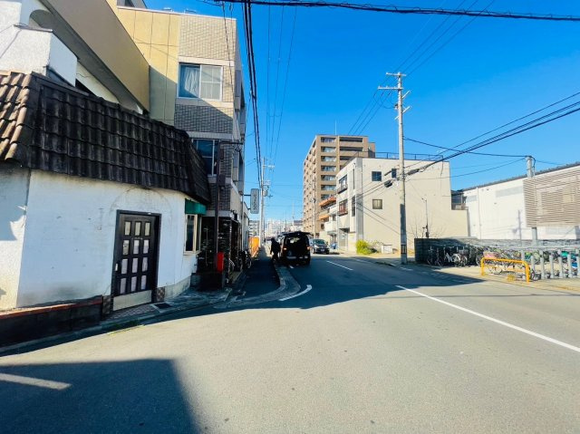 西京極南庄境町　プラン打ちの前面道路含む現地写真