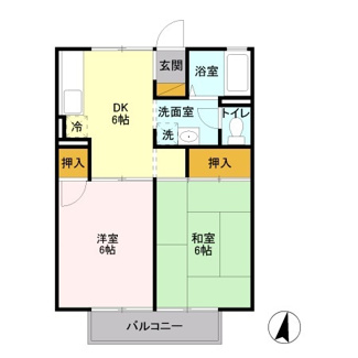 【間取り】 | コーポ栗谷津