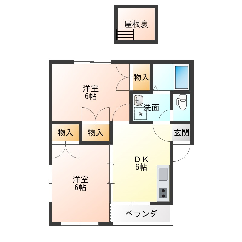フロール青柳の間取り