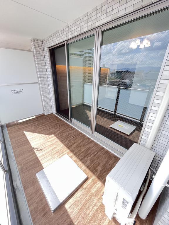 大阪市鶴見区鶴見４丁目の賃貸マンションのバルコニー