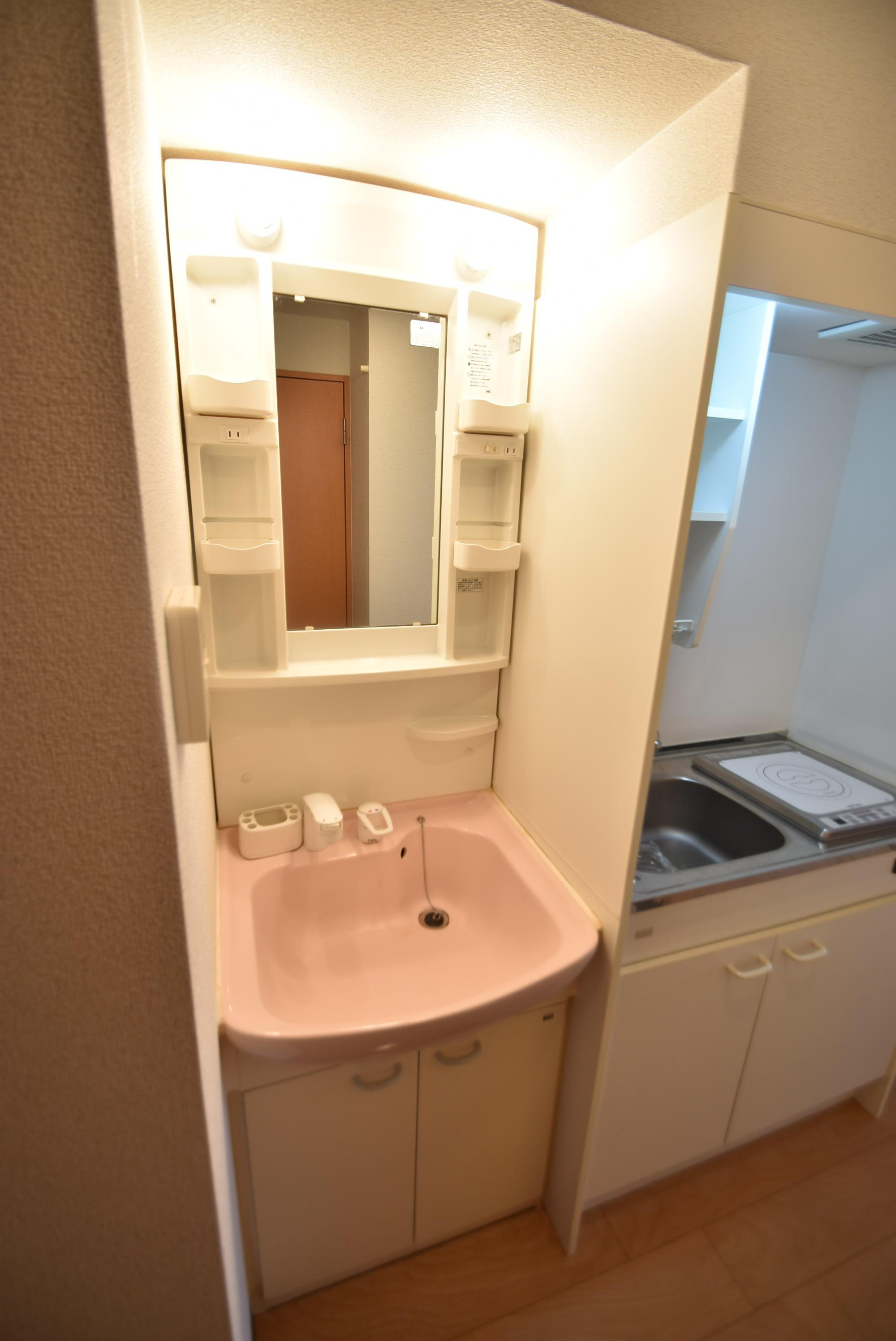 大阪市城東区中央３丁目の賃貸マンションの洗面所
