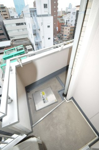 シャトー京橋のバルコニー