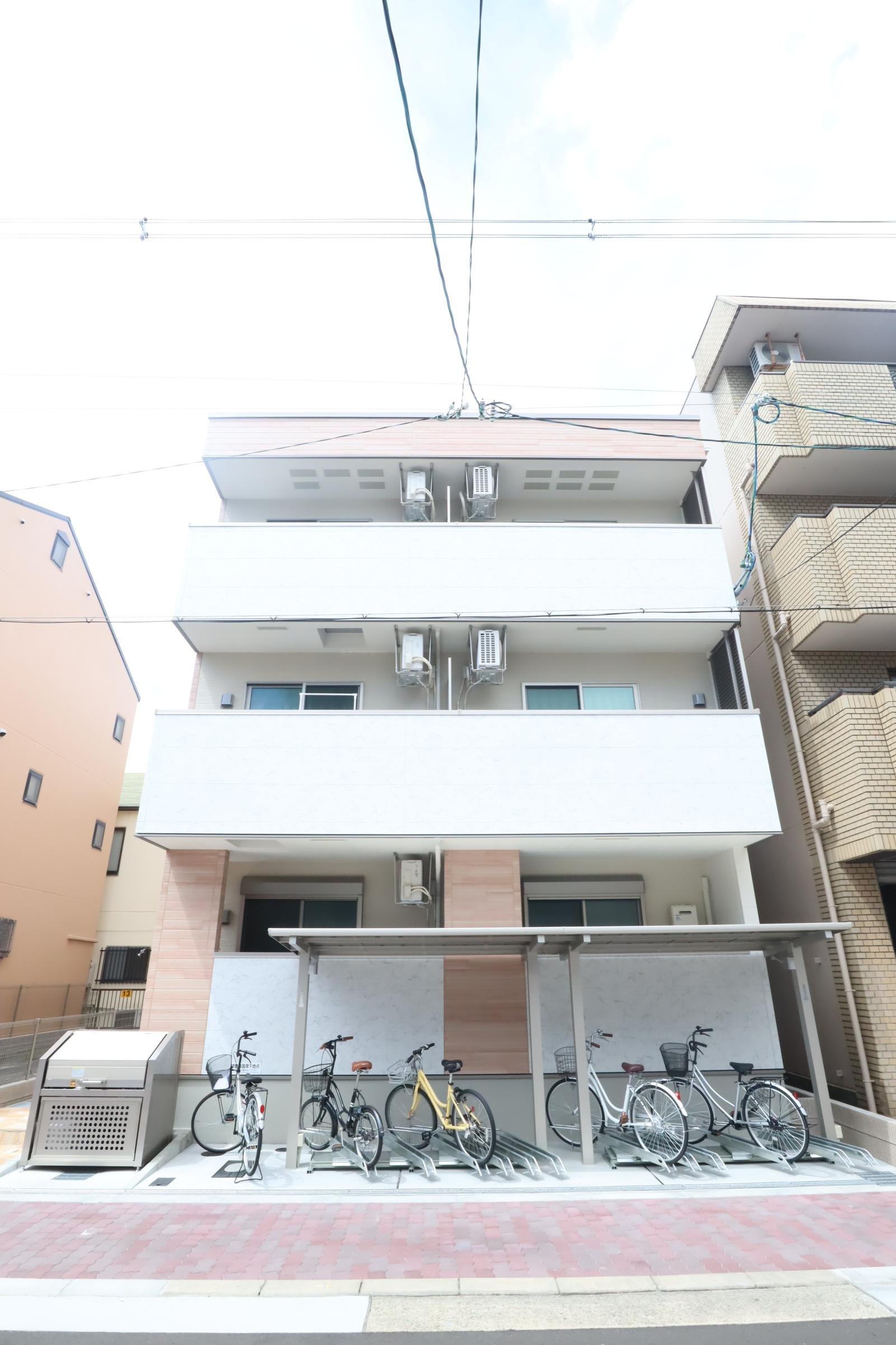 大阪市都島区御幸町２丁目のアパートの外観