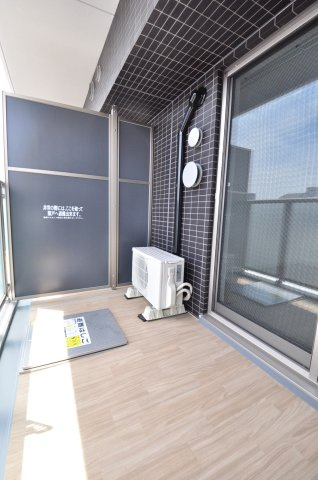 大阪市都島区都島北通２丁目の賃貸マンションのバルコニー