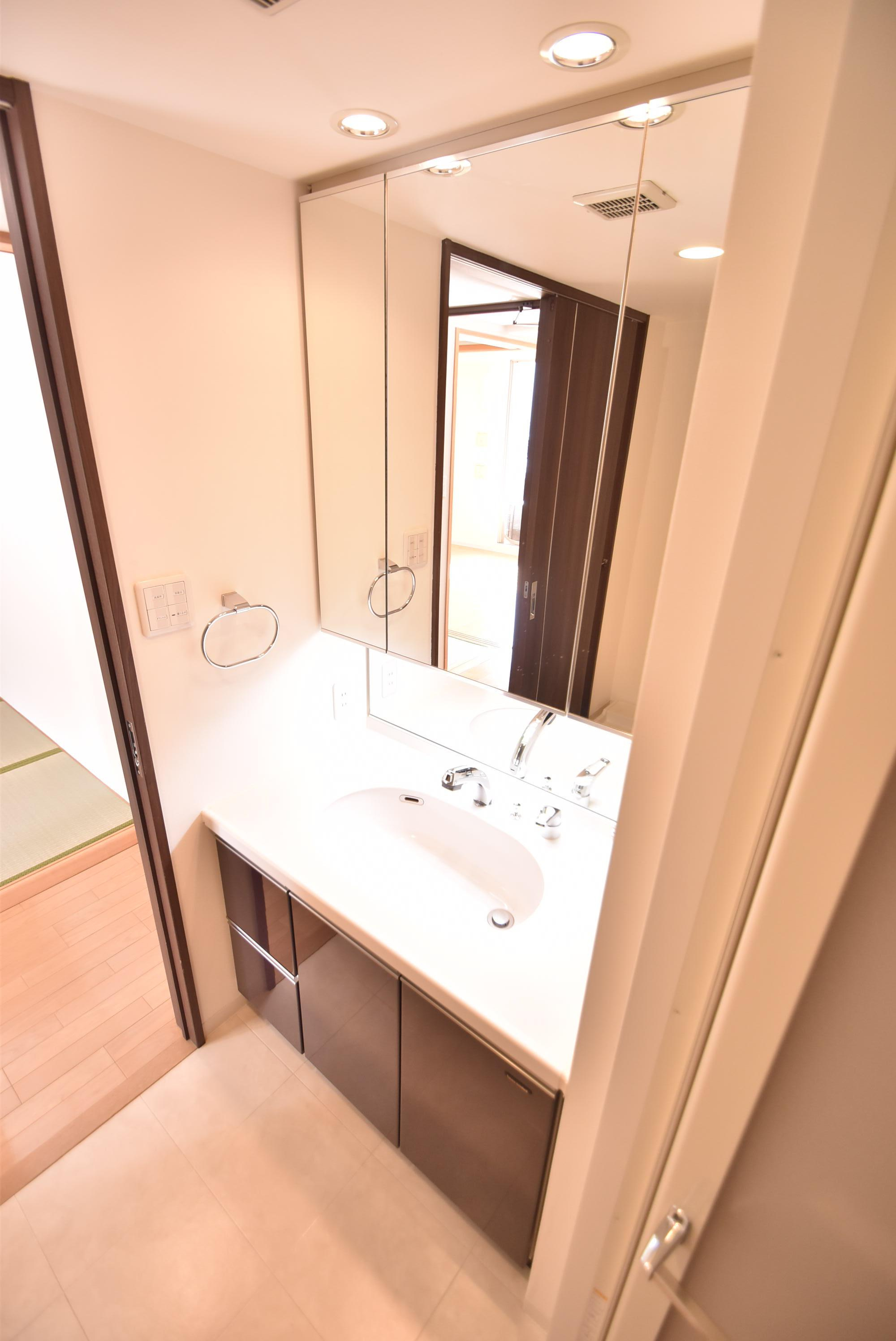 大阪市城東区野江２丁目の賃貸マンションの洗面所