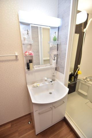 大阪市城東区成育３丁目の賃貸マンションの洗面所