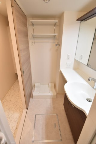 大阪市都島区東野田町４丁目の賃貸マンションの独立洗面台