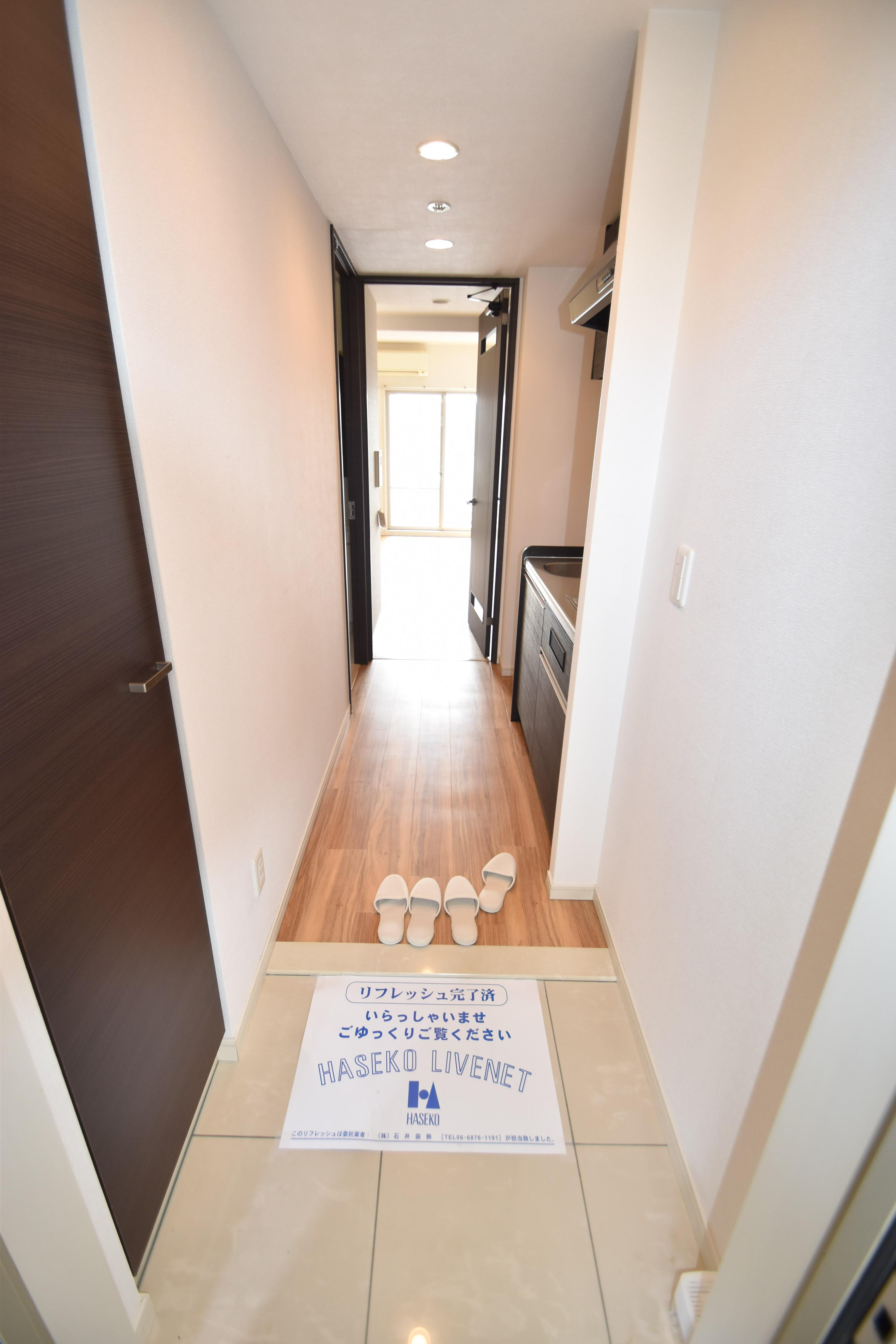 大阪市城東区鴫野西２丁目の賃貸マンションの玄関