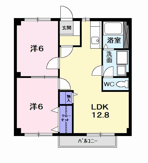 ニューシティ大西７０Ａの間取り|間取図