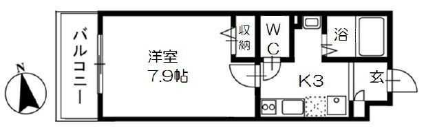 Ｋハイムの間取り