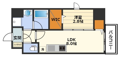 シーズンフラッツ梅田NORTHの間取り
