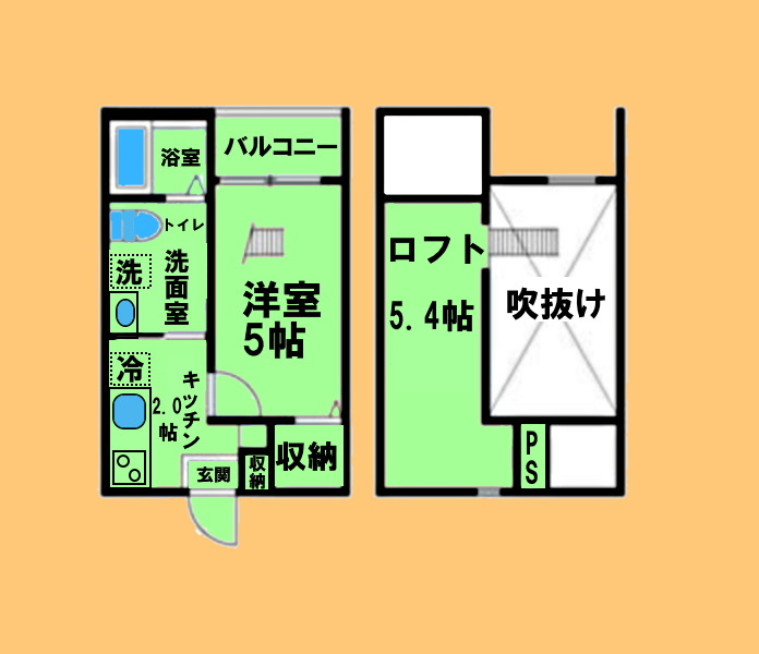 リーブラ庄内通の間取り