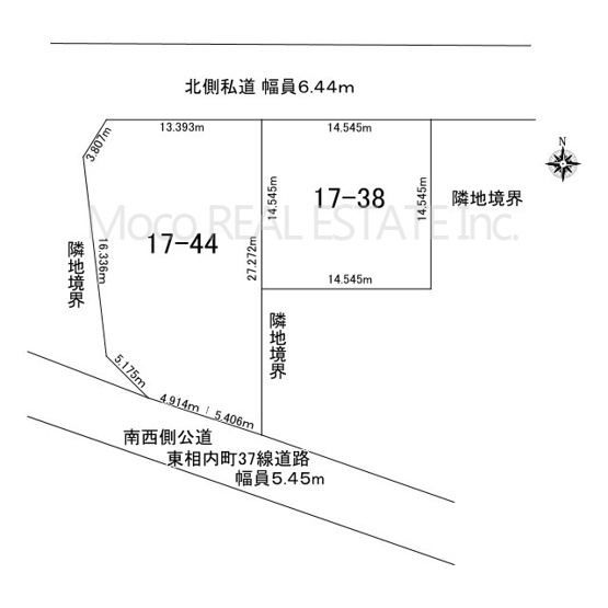 【土地図】 | 北見市東相内町土地