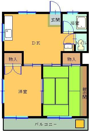 渡辺コーポの間取り