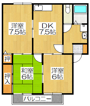 セゾン868の間取り