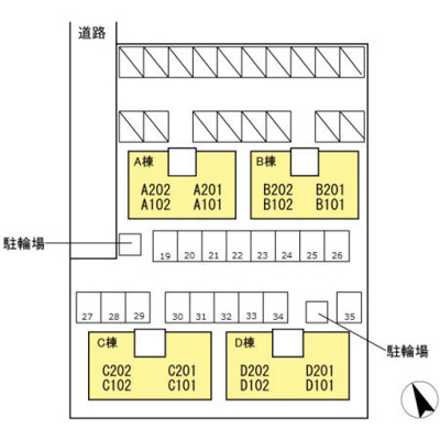 【区画図】 | ルミエール D棟