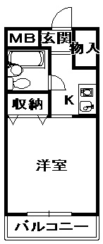 【間取り】 | サンリッチハイツ | 間取りです