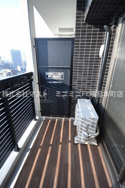 プレサンス谷町七丁目Ⅱのバルコニー