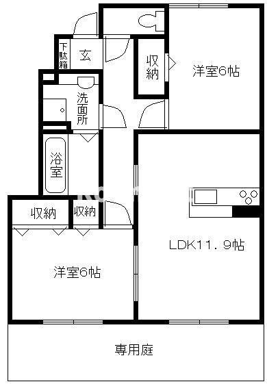 プティヴィラージュの間取り