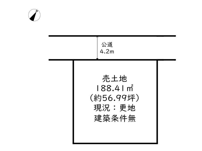 姫路市安富町安志／売土地の土地図