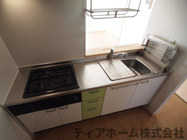 大和高田市大字池田のハイツのキッチン|使いやすいキッチンです