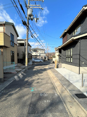 【前面道路含む現地写真】 | 宇多野法安寺町　新築戸建　1号地