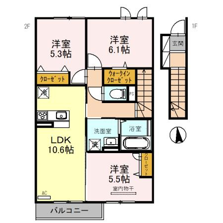 メゾンド五条宮の間取り