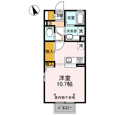 【間取り】 | クワトロ　ヤナギノ　Ｃ