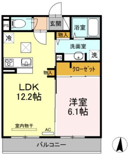 メゾンヴィクトワール梶ヶ谷の間取り