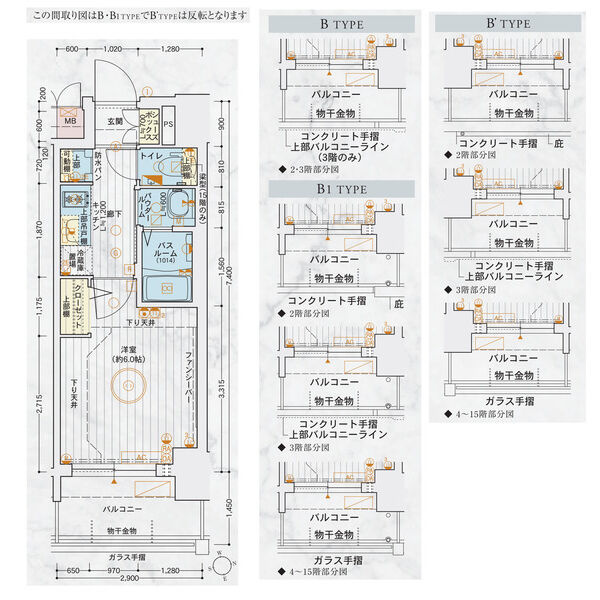 エステムコート名古屋鶴舞Ⅱレアーヴの間取り