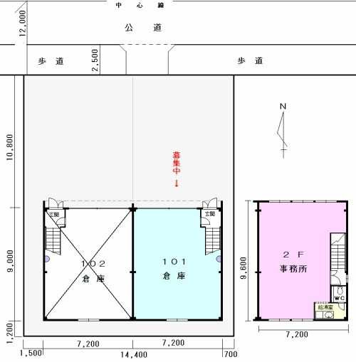 横井１丁目倉庫付事務所Ｃ