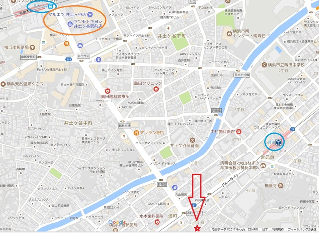 【地図】カーサ蒔田 