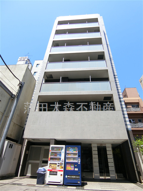 ヴァレッシア品川南シティの外観|2010年6月築　RC鉄筋コンクリート造地上8階建て総戸数22戸の人気分譲賃貸マンション
JR京浜東北線大森駅徒歩5分、京浜急行本線大森海岸駅徒歩4分の東京都品川区南大井3丁目　
