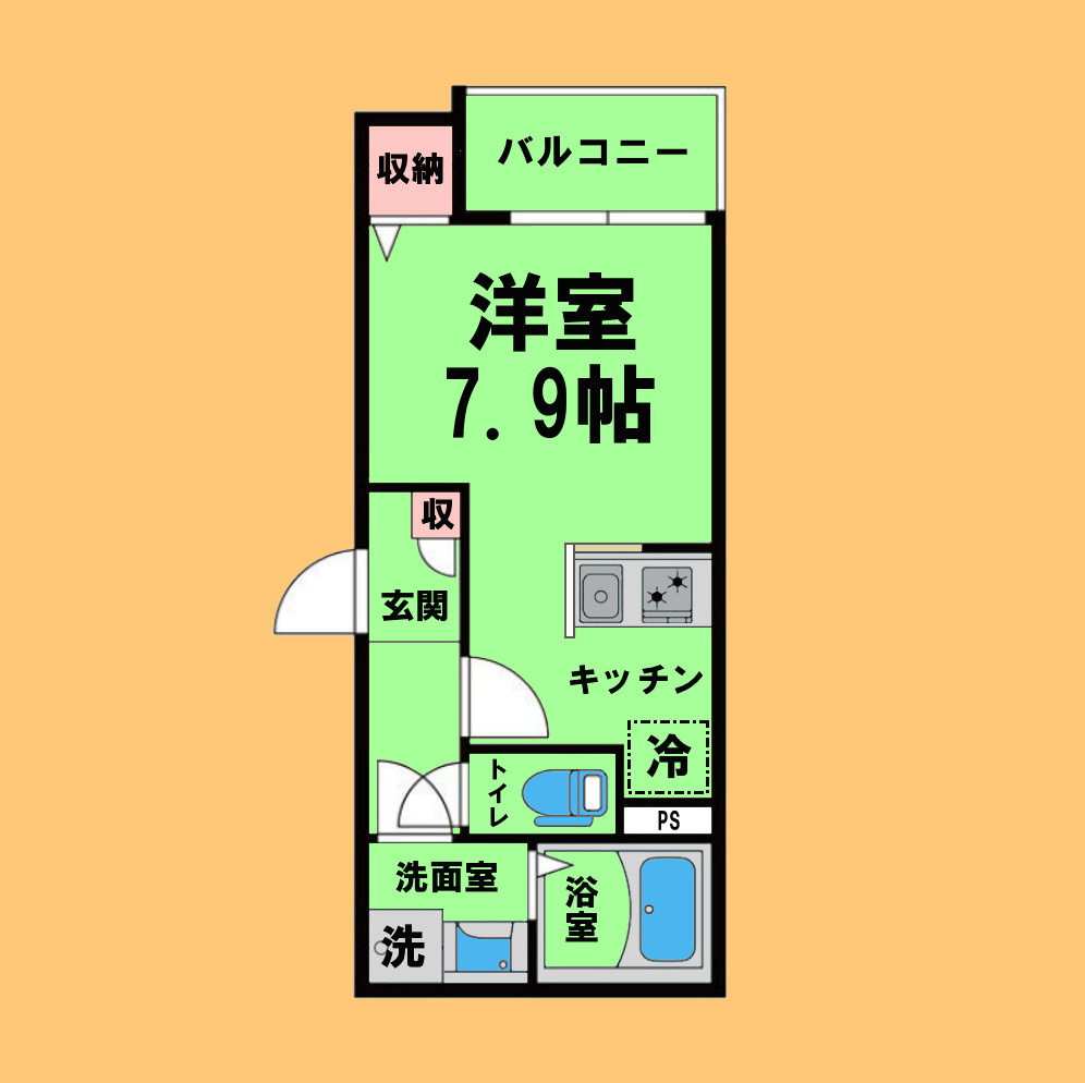 Calm庄内通の間取り