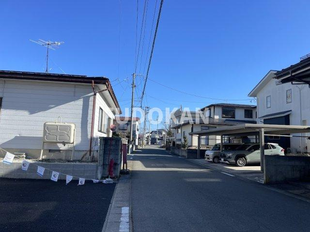 天童市東長岡建売住宅【4号棟】の前面道路含む現地写真|前面道路