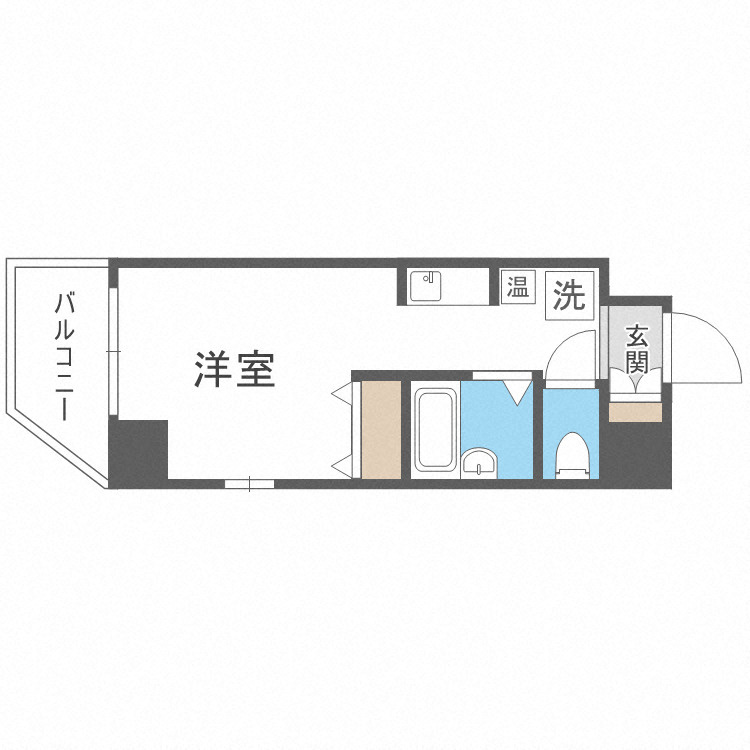 エルミタージュ難波南Ⅴの間取り